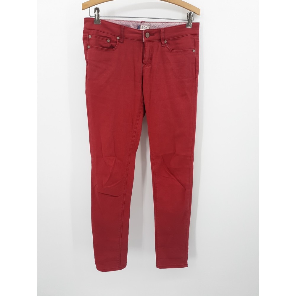 Roxy red skinny jeans women's size 27